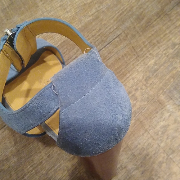 Michael Michael Kors Berkeley Sandal Suede Size 7.5 Blue - Picture 11 of 16